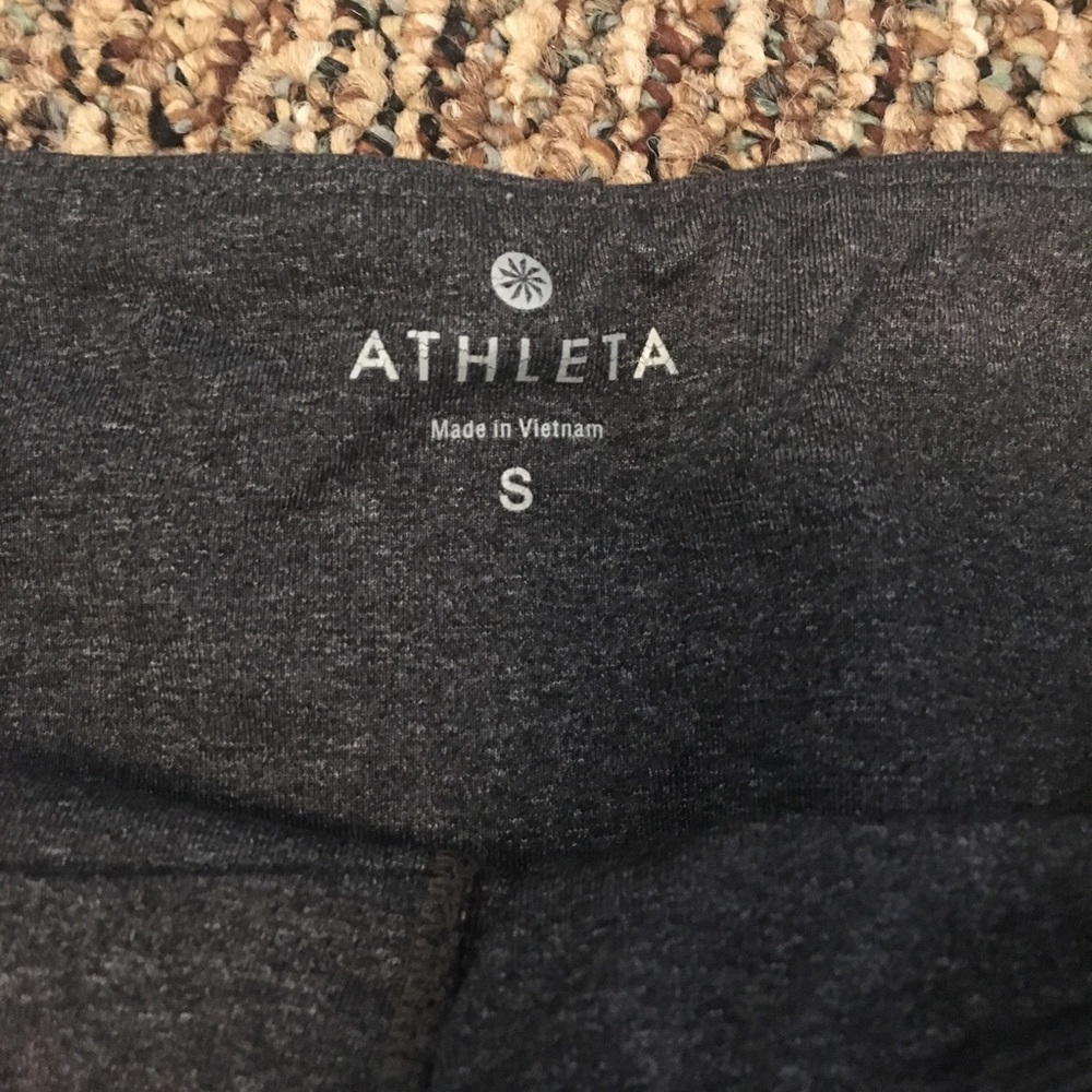 Athletaa cropped gray and blue leggings - Picture 3 of 4